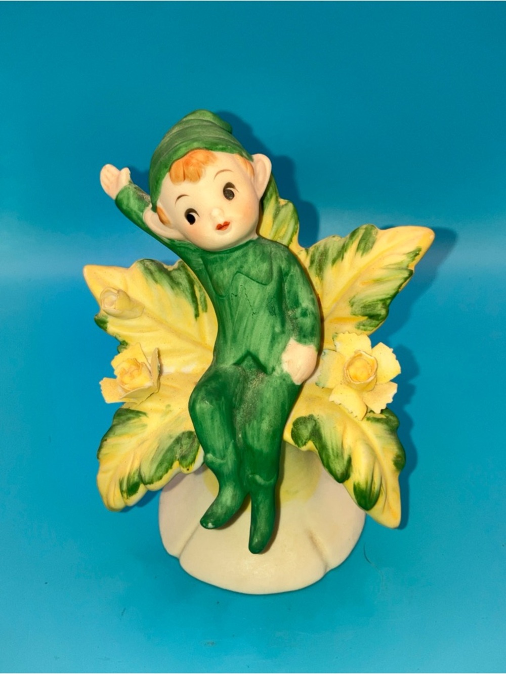 Green Elf Figurine Decorative Party Accent